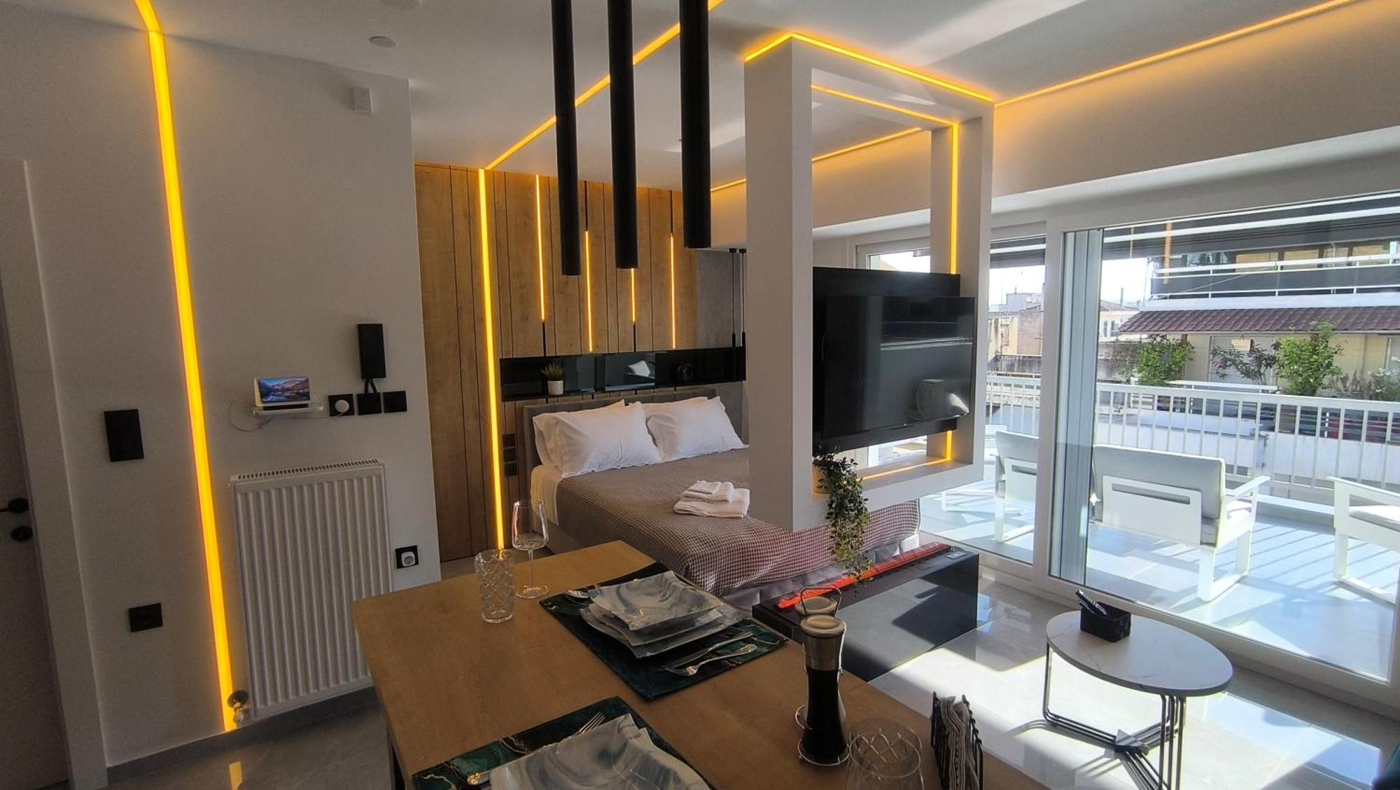 Larisa Absolute Suites, Sky View Smart Home Kültér fotó